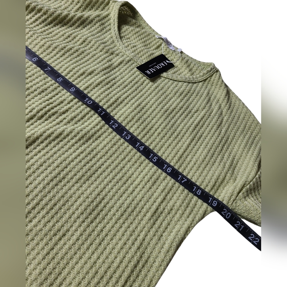 NWT | EKOUAER | LONG SLEEVE RIBBED TOP | SIZE SMALL - Picture 6 of 11